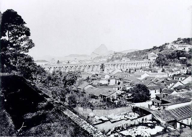 Arcos da Lapa, por George Leuzinger, cerca de 1865